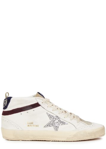 Mid Star Distressed Leather Sneakers - - 4 - Golden Goose - Modalova