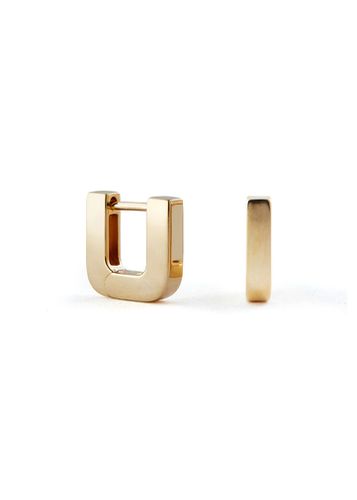 Chunky Square 14kt Vermeil Hoop Earrings - One Size - Otiumberg - Modalova