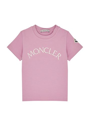 Kids Logo-embroidered Stretch-cotton T-shirt - & - 9 Months - Moncler - Modalova