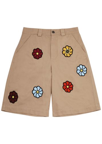 Moncler JW Anderson Floral Cotton Shorts - - W28 - Moncler Genius - Modalova
