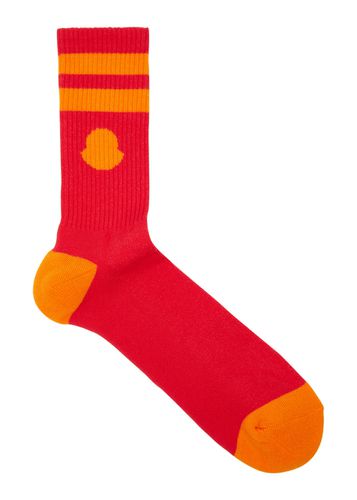 Logo-intarsia Cotton-blend Socks - - L - Moncler - Modalova