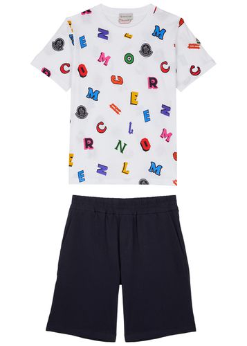 Kids Printed Cotton T-shirt and Shorts set (12-14 Years) - - 12 Years - Moncler - Modalova