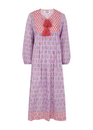 Kitty Printed Cotton Midi Dress - - L - SZ BLOCKPRINTS - Modalova
