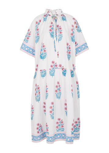 Yuva Floral-print Cotton Midi Dress - - L - SZ BLOCKPRINTS - Modalova