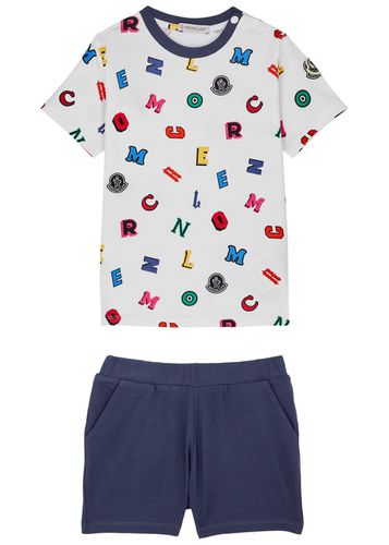 Kids Printed Stretch-cotton T-shirt and Shorts set - - 2 Years - Moncler - Modalova