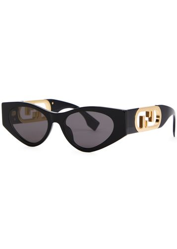 Fendi Cat-eye Sunglasses - Black - Fendi - Modalova