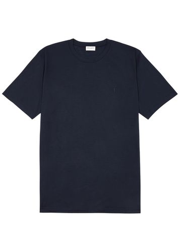 Logo Wool-blend T-shirt - - L - Saint Laurent - Modalova