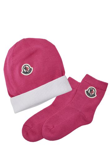 Moncler Kids Sock and hat Gift set - & - Moncler Enfant - Modalova