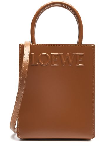 A5 Logo-embossed Leather Tote - Tan - Loewe - Modalova