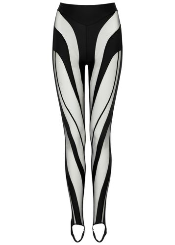 Spiral Panelled Stirrup Leggings - - 10 - Mugler - Modalova