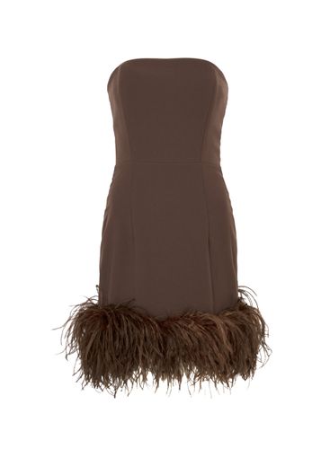 Minelli Feather-trimmed Mini Dress - 16 Arlington - Modalova
