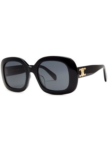 Oversized Oval-frame Sunglasses , Designer Plaque at Temples, 100% UV Protection - Celine - Modalova