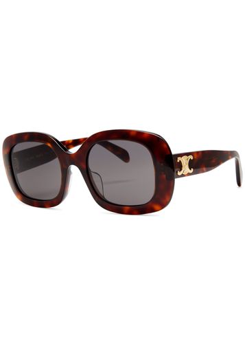 Oversized Oval-frame Sunglasses Designer Plaque at Temples, 100% UV Protection - Celine - Modalova