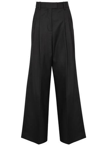 Cymbaria Wide-leg Twill Trousers - - 12 - By malene birger - Modalova