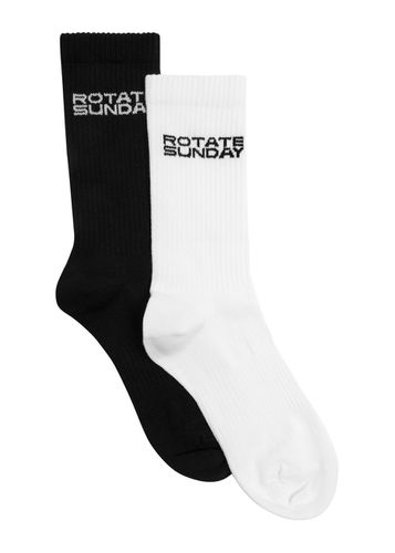 Logo Cotton-blend Socks - set of two - - XS/S - ROTATE Sunday - Modalova