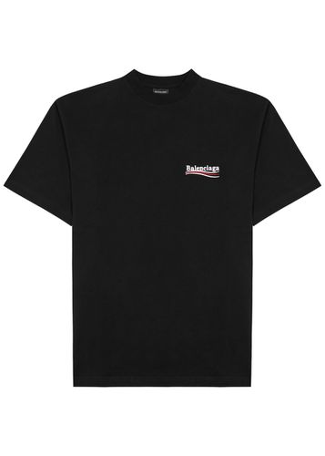 Political Logo Cotton T-shirt - - XL - Balenciaga - Modalova