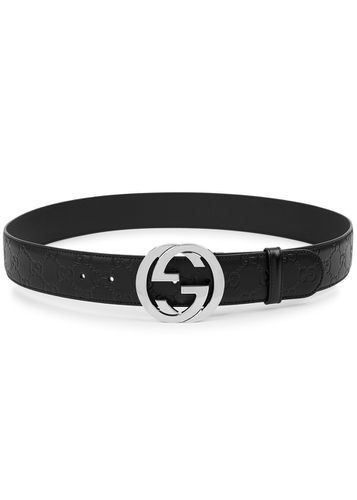 GG Embossed Leather Belt - Gucci - Modalova