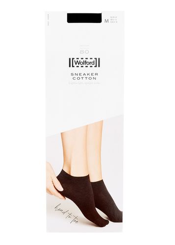 White Cotton-blend Sneaker Socks - - M - Wolford - Modalova