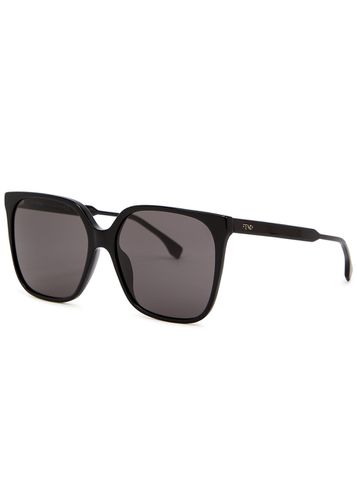 Tortoiseshell Oversized Square-frame Sunglasses - Fendi - Modalova