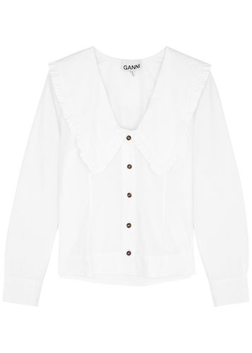 Cotton-poplin Shirt - - 32 (UK 4 / Xxs) - Ganni - Modalova