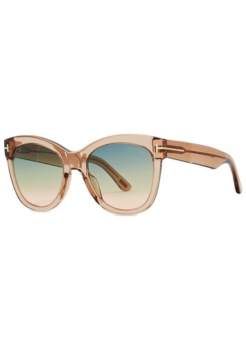 Wallace Round-frame Sunglasses, Black Frame, Stylish Design, Lightweight & Comfortable - Tom ford - Modalova