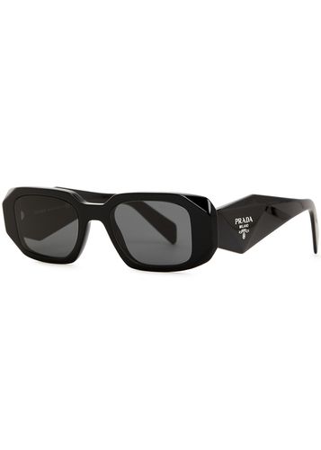 Rectangle-frame Sunglasses , Designer-stamped Wide Arms, 100% UV Protection - Prada - Modalova