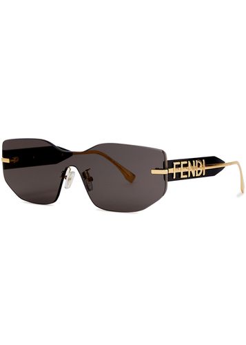 Graphy Rimless Shield Sunglasses - Fendi - Modalova