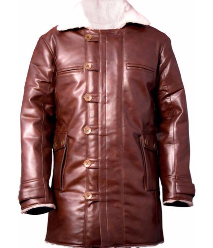 Bane Faux Leather Coat - Feather skin - Modalova