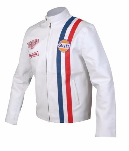 SALE Le Mans Steve McQueen Gulf White Jacket S - Feather skin - Modalova