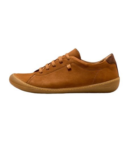 Unisex. 2577011ND005_023 Baskets en cuir marron Pleasant Wood Pawikan (36), Plat, Lacets, Casuel - El Naturalista - Modalova