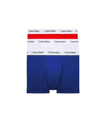 U2662G Lot de 3 Boxers Trunk (S), Blanc, Rouge, Bleu, Homewear, Coton, Élasthanne - Calvin Klein - Modalova