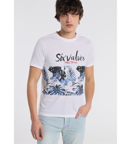 T-Shirt en jean Eau Tropicale (M), Casuel, Coton, Manche courte - Six Valves - Modalova