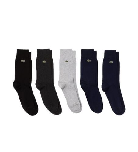 RA8069_C0U Lot de 5 paires de chaussettes Stretch , gris, marine (39-42), Casuel, Coton, Polyamide, Élasthanne - Lacoste - Modalova