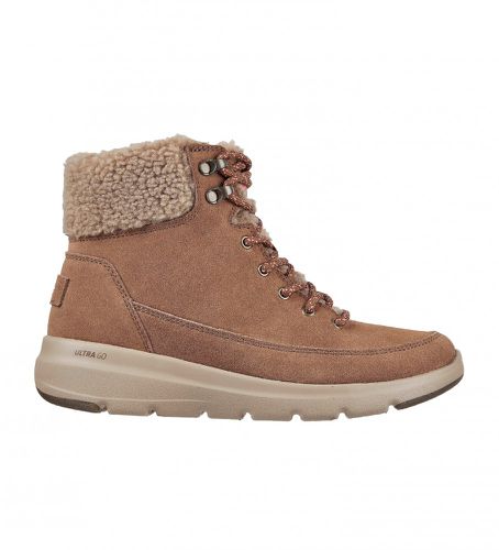 Bottines en cuir Glacial Ultra de On-the-GO - marron Woodlands (35), Plat, 1 à 3 cm, Lacets, Casuel, Sport, Outdo - Skechers - Modalova