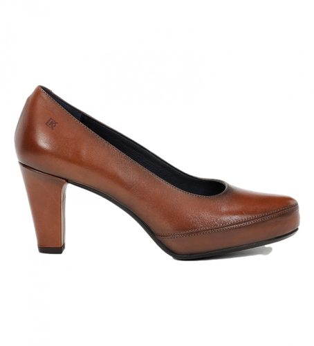 D5794-SU Chaussures Blesa en cuir moyen -Hauteur du talon : 8cm (35), 5 à 8 cm, Aucun, Casuel - Dorking by Fluchos - Modalova