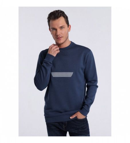 Sweatshirt avec col box (S), Casuel, Coton, Manche longue, Marine - Victorio & Lucchino, V&L - Modalova