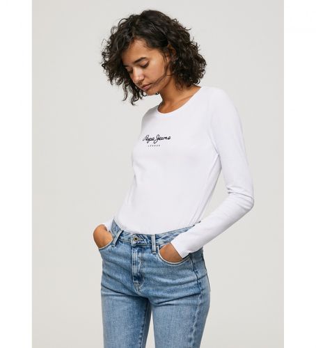 PL505203 New Virginia Ls N T-shirt (L), Casuel, Coton, Manche longue - Pepe Jeans - Modalova