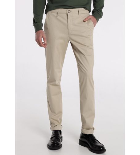 Pantalon chino à taille moyenne, , coupe étroite (30), Marron, Casuel, Coton, Classique - Bendorff - Modalova