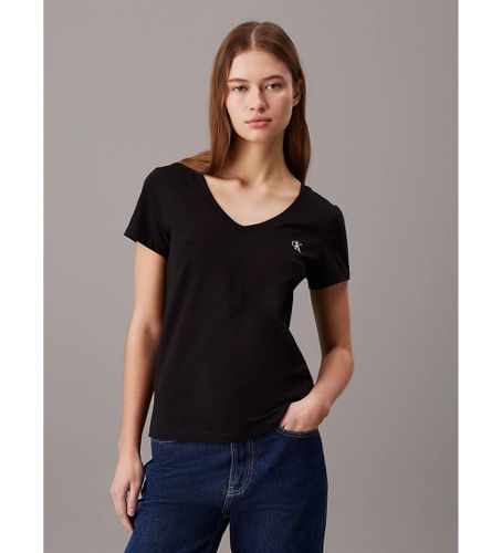 J20J213716 T-shirt slim (L), Noir, Casuel, Coton, Manche courte - Calvin Klein Jeans - Modalova