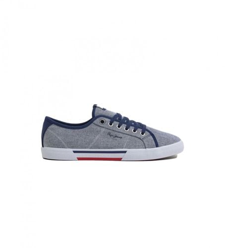 PMS30817 Chaussures Brady bleues (40), Tissu, Plat, Lacets, Casuel - Pepe Jeans - Modalova