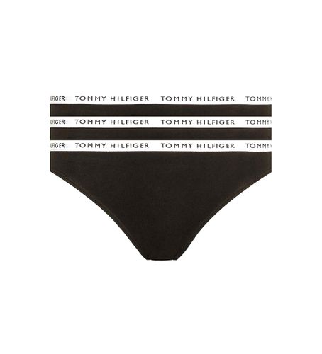 UW0UW02828 Pack 3 Culotte noire avec logo (L), Homewear, Le coton biologique, Durable - Tommy Hilfiger - Modalova