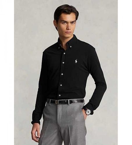 Chemise en piqué ultra-légère noire (S), Casuel, Coton, Classique, Manche longue - Polo Ralph Lauren - Modalova