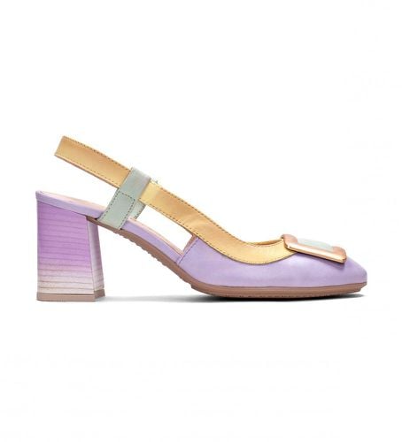 CHV232668 Australia lilac leather shoes -Height heel 6,5cm (38), Cuir, 5 à 8 cm, Aucun, Casuel, Violet - Hispanitas - Modalova