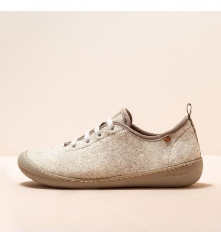 Unisex. 2NA651172005_020 NA65 Home chaussures beiges (36), Tissu, Plat, Lacets, Casuel - El Naturalista - Modalova