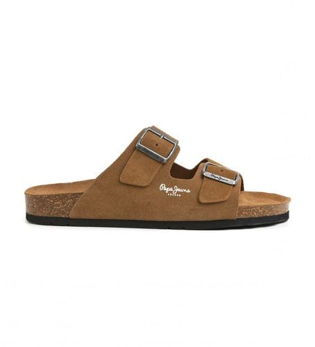 PMS90112 Sandales en cuir bio marron (45), Plat, Aucun, Casuel - Pepe Jeans - Modalova