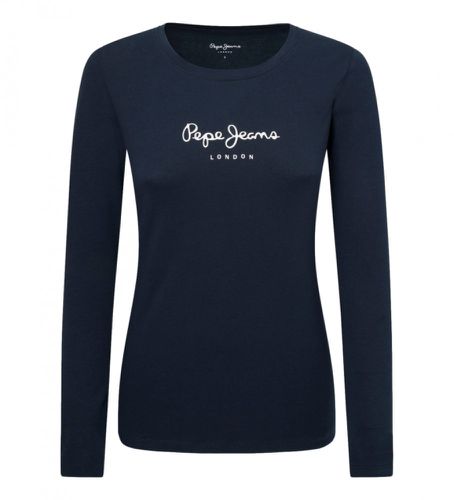 PL505203 T-shirt New Virginia (S), Casuel, Coton, Manche longue, Marine - Pepe Jeans - Modalova