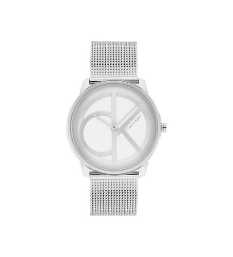 Unisex. 25200032 Montre analogique Fashion Watch argentée (OSFA), Casuel, Bracelet, Acier inoxidable - Calvin Klein - Modalova