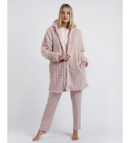 Chains Warm Long Sleeve Coat (XXL), Homewear, Rose, Polyester, Manche longue - Admas - Modalova