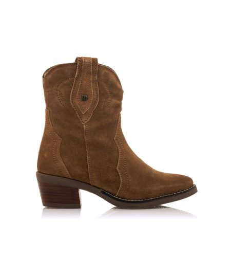 Bottines en cuir Teo marron - Hauteur du talon 5cm (38), 3 à 5 cm, Fermeture éclair, Casuel - MTNG - Modalova