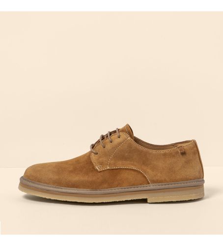 N5952 Silk Suede Toffee chaussures en cuir (40), Plat, 1 à 3 cm, Lacets, Casuel, Imitation cuir - El Naturalista - Modalova